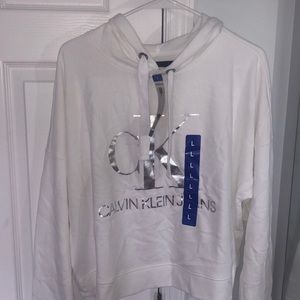 White Calvin Klein Hoodie